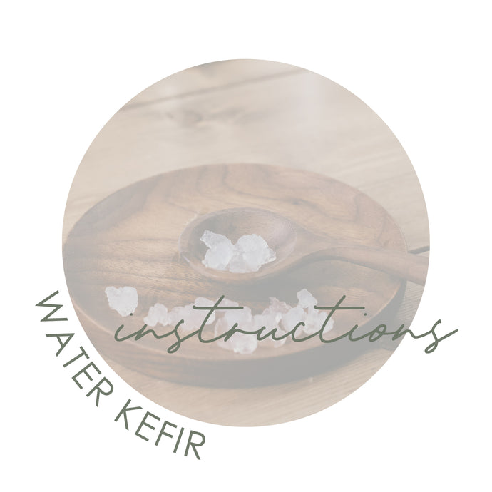 Water Kefir Instructions
