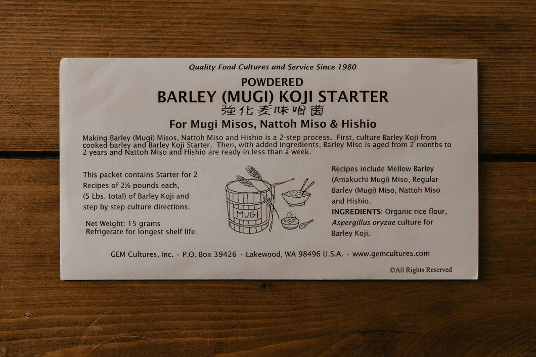 Barley Miso Koji Starter