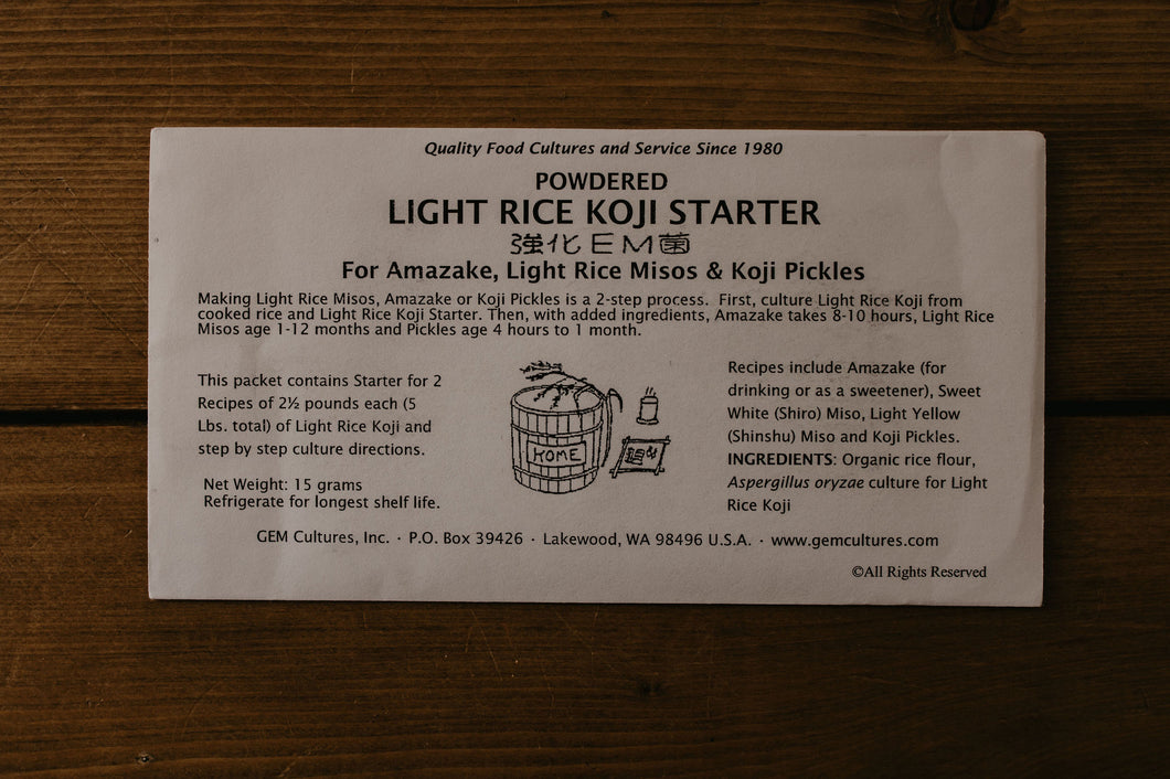 Light Rice Koji Starter